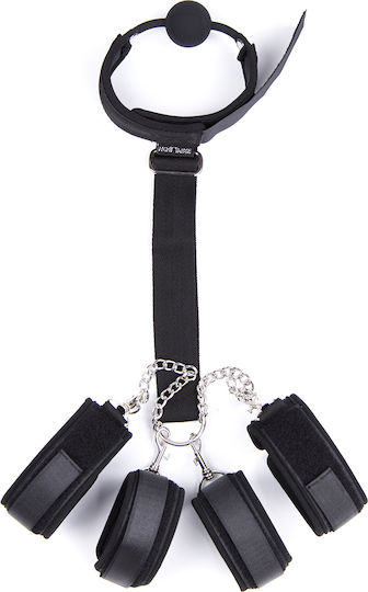 Naughty Toys Set Für Manschetten & Halsband-Fixierungssets Schwarz