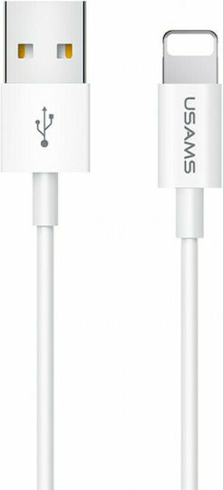 Usams US-SJ283 USB to Lightning Cable Λευκό 1m (SJ283USB01)