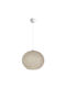 HomeMarkt Adjustable Pendant Light Beige Boho with Rope for Socket E27 20x21x70cm