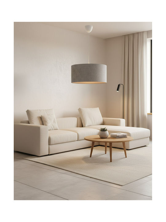 HomeMarkt Verstellbar Hängelampe Gray mit Fassung E27 38x20cm.