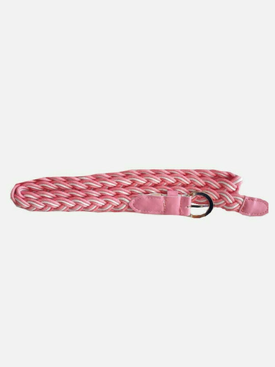 Kids Fabric Belt Pink