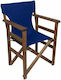 Politishome Politishome Gartenstuhlkissen aus Leinwand Blau 45x79cm