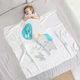Morven Decke Kinderbett Elefant Bamboo Weiß 105x120cm
