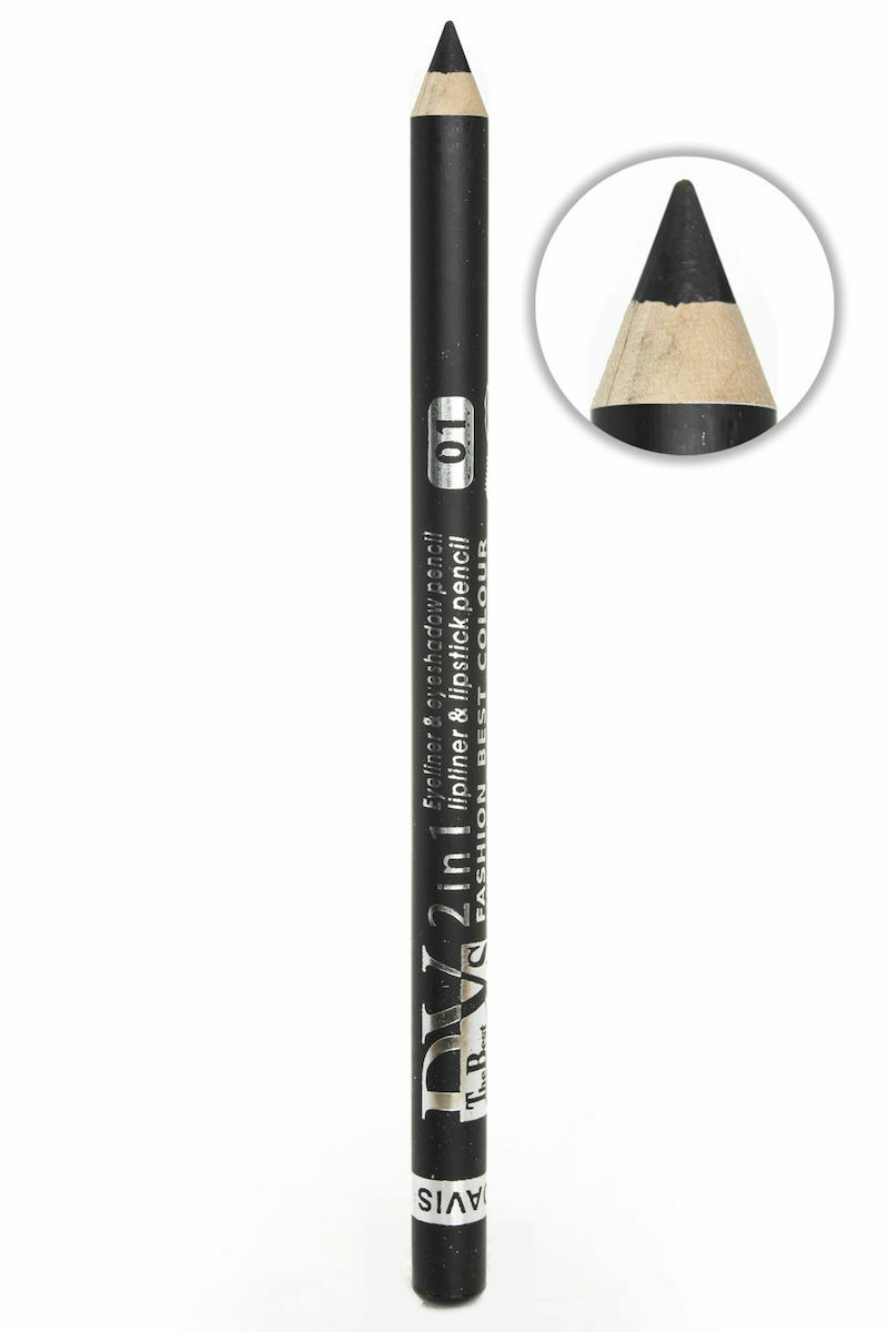 Davis 2 In 1 Eyeliner & Lipliner Pencil 01 Skroutz.gr