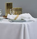 Blanc de Blanc Покривка за маса Solid Satin Бял 140x180см
