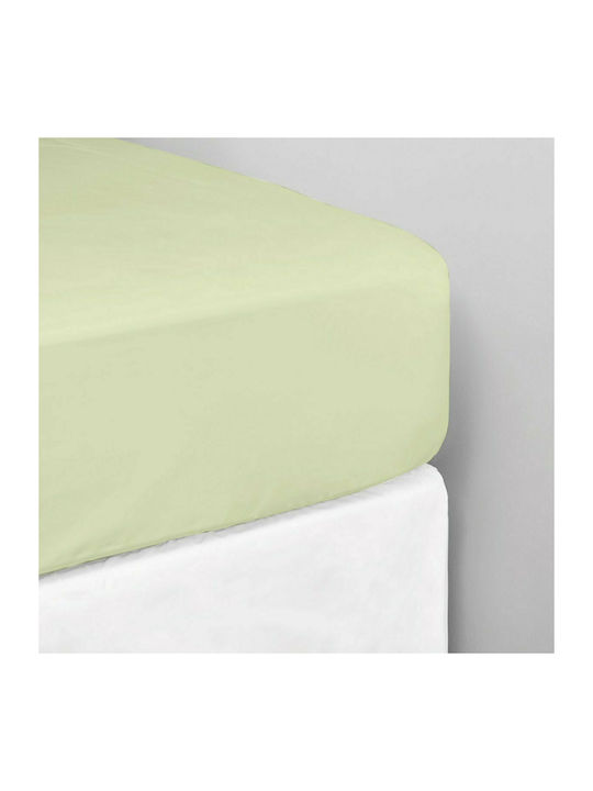 White Fabric Чаршаф Кралица с Ластик 160x200+30...