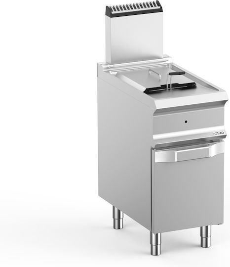 MBM Fryer Gas 12.5kW Capacity 14lt 40x73x118cm FRG74A