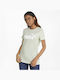 Puma Essentials Logo Heather Γυναικείο Αθλητικό T-shirt Γκρι