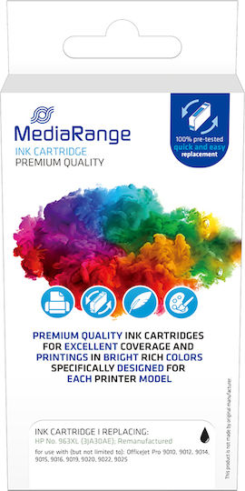 MediaRange Συμβατό Μελάνι Εκτυπωτή InkJet HP 963XL 3JA30AE Μαύρο