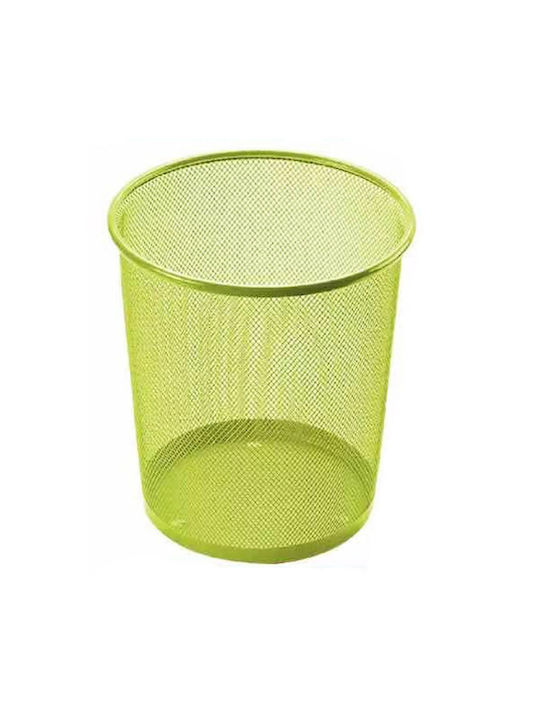 Metall Büroabfallbehälter Grün 26x19x23.5cm