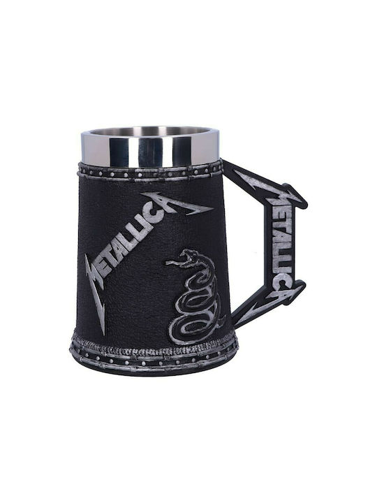 Nemesis Now Metallica Κούπα Μεταλλική Μαύρη 600ml