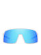 Moscow Mule Super Ultra Unisex Sunglasses with White Plastic Frame and Blue Polarized Mirror Lens MM/3034/7