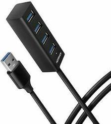 Axagon USB Хъб 4 Порта (USB-A) HUE-M1AL