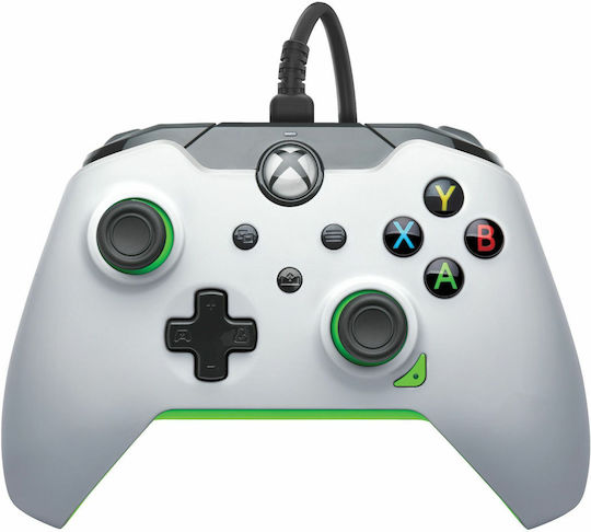 PDP 049-012-WG Ενσύρματο Gamepad για PC / Xbox Series / Xbox One Neon White