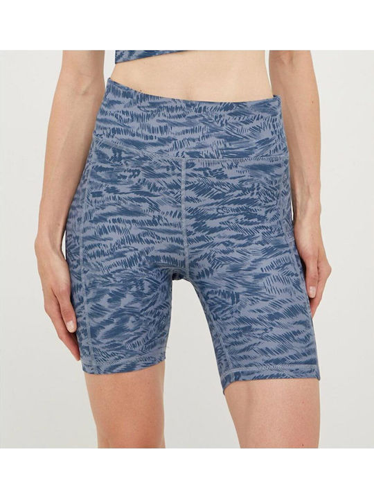 Schulung Frauen Fahrrad Leggings Hochgeschnitten Blau