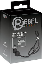 You2Toys Rebel Triple Ball/Cock Ring Black