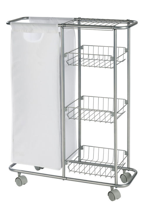 Wenko Wenko Küchenwagen Metallisch 4 Ebenen Silber 58x50x80cm