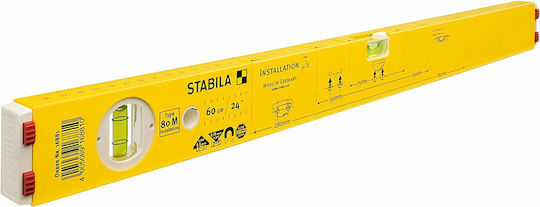 Stabila Type 80 M Αλφάδι Αλουμινίου Μαγνητικό 80εκ. με 2 Μάτια