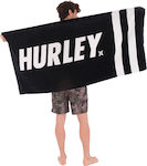 Hurley Fastlane Prosop de Plajă Bumbac Neagră 170x80cm.