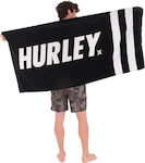 Hurley Fastlane Strandtuch Baumwolle Schwarz 170x80cm.