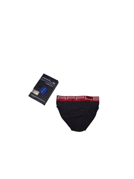 Apple Boxer Men's Slip Anthracite/Red
