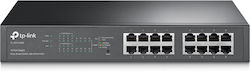 TP-LINK TL-SG1016PE Unmanaged L2 PoE+ Switch with 16 Gigabit (1Gbps) Ethernet Ports