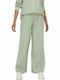 Only Women's Linen Trousers with Elastic Bell Khaki