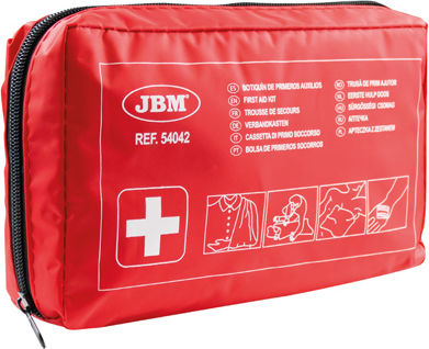 JBM DIN13164 Kit De Prim Ajutor Pentru Mașină Sac Cu Echipament
