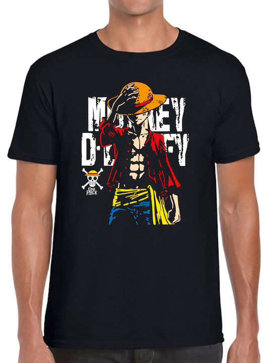 One Piece schwarzes t-shirt