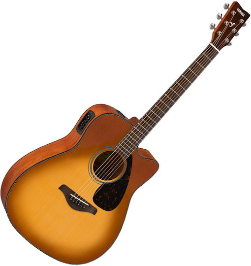 Yamaha Semi-acustic Chitară FGX-800C SDB II Chitare acustice cu decupaj Explozie