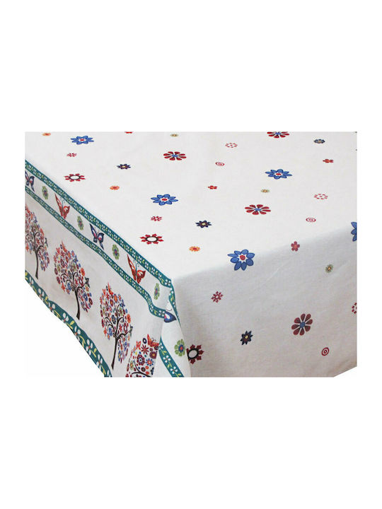 Ideato Cotton & Polyester Checkered Tablecloth Multicolour 140x140cm