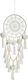 Atmosphera Decorative Dreamcatcher Handmade White Fabric 25x4x58cm