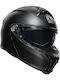AGV Tourmodular Matt Black Motorcycle Helmet Flip-Up ECE 22.06 with Sun Visor