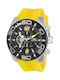 Invicta Pro Diver Ρολόι Χρονογράφος Μπαταρίας με Καουτσούκ Λουράκι σε Κίτρινο χρώμα