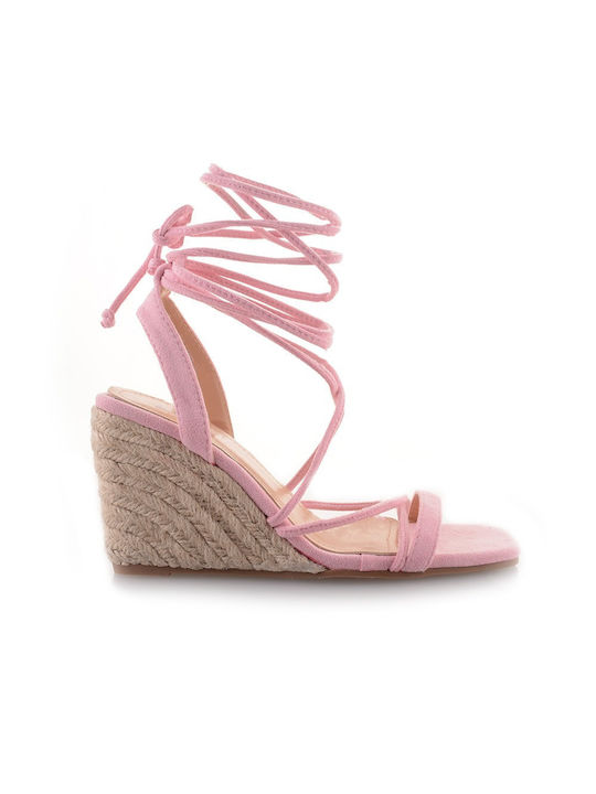 Famous Shoes Women's Suede Platform Shoes Pink