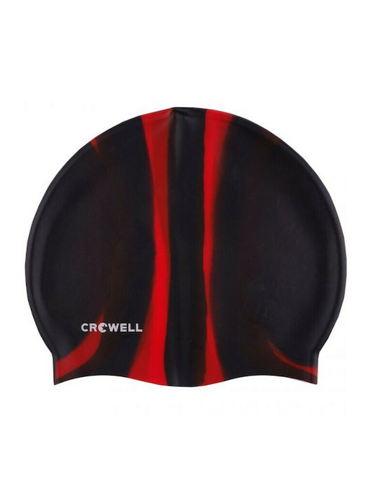 Crowell Multi-Flame Căciulă de înot Adulți din silicon Negru