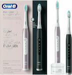 Oral-B Pulsonic Slim Luxe 4900 Twin Pack Periuță de dinți electrică cu cronometru Rose Gold / Matte Black