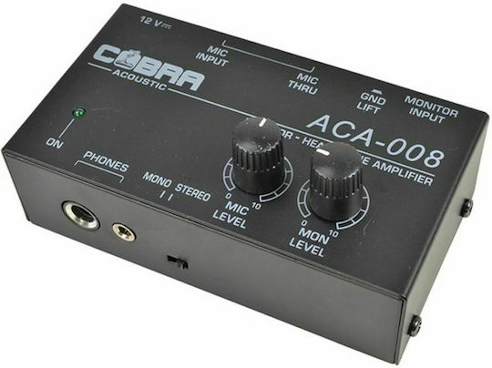 Cobra ACA-008 Schreibtisch Analog Kopfhörerverstärker 2 Kanäle mit Jack 3.5mm/6.3mm