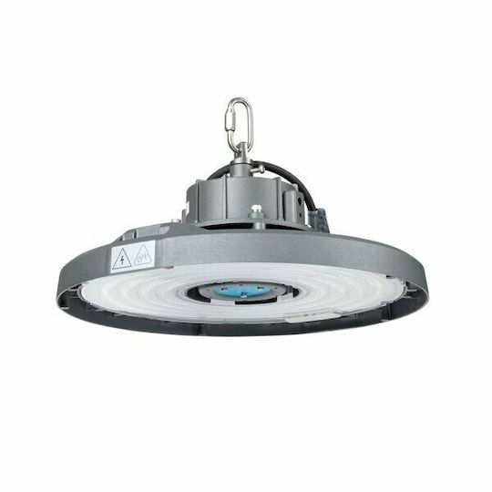 Optonica Lumină clopot comercială 100W Alb rece 18000lm cu LED încorporat Argintiu Ø30.7xÎ15.6cm