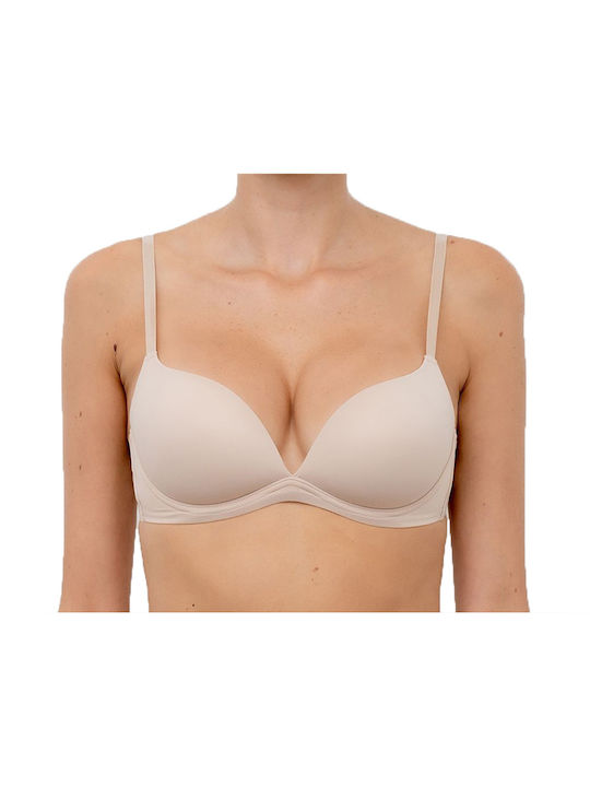 Lormar Desiderio Bra with Light Padding without Underwire Beige