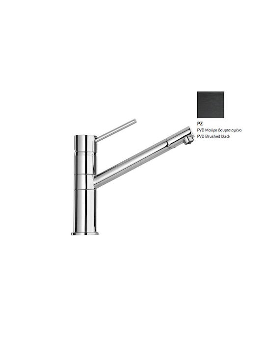 Paini Cox Kitchen Faucet Counter Brushed Black
