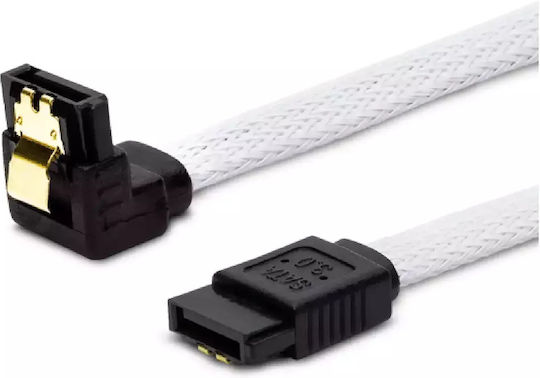 Savio 7-Pin SATA III to 7-Pin SATA III Cable 50cm White (GAK-07)