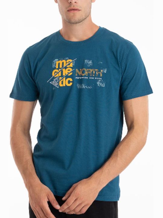 Magnetic North Ανδρικό T-shirt Μπλε με Στάμπα