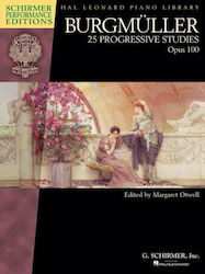 Hal Leonard 25 Progressive Studies, Op. 100 Carte de teorie pentru Pian