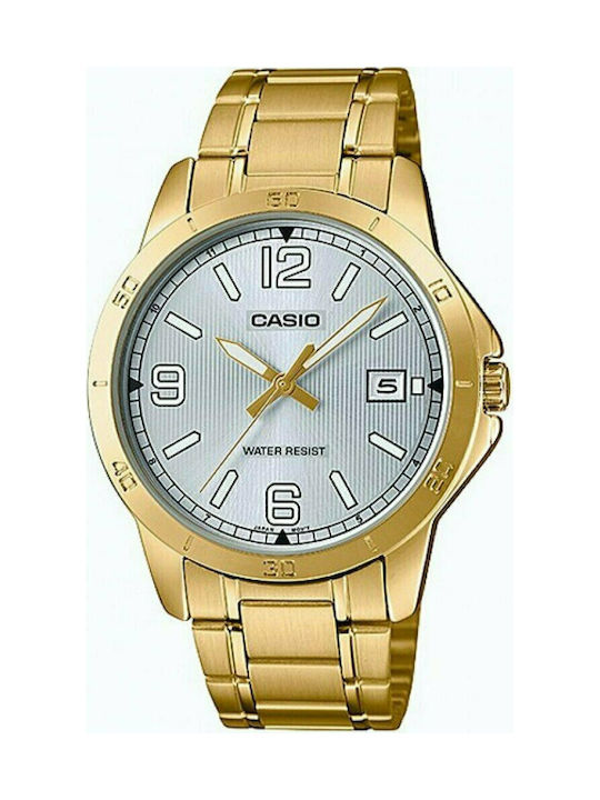 Casio Ρολόι Μπαταρίας με Χρυσό Μεταλλικό Μπρασελέ