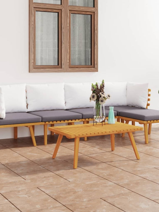 Garten- und Outdoor-Möbelsets 6 Stück Akazie mi...