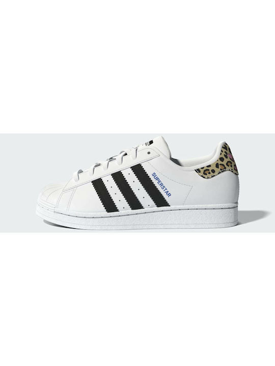 Adidas Superstar Kids Sneakers with Laces Cloud White / Core Black / Blue