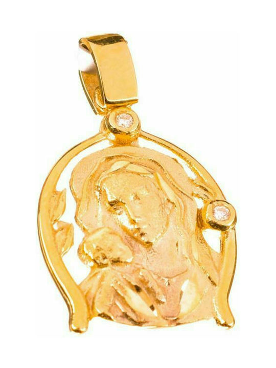 Filva Oro Pendant Kids Talisman with Virgin Mary from Gold 9K