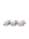 Max Home Naxos Σετ Φλιτζάνια Καφέ Κεραμικά Καφέ 80ml 6τμχ