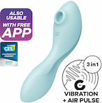 Satisfyer Curvy Trinity 5 Αναρροφητής Vagin cu Vibrații Vibrator cu puls de aer Blue